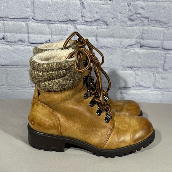 Justice Girls lace up leather boot size 3 - Picture 1 of 6